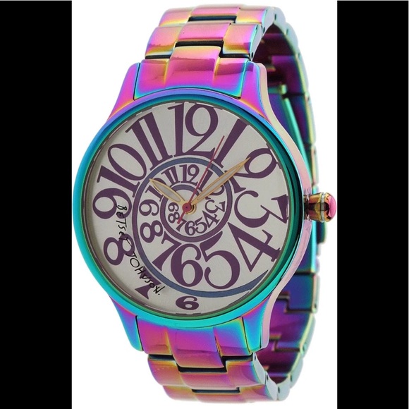 Betsey Johnson Accessories - Betsey Johnson 🌈 Analog Rainbow Watch Stainless